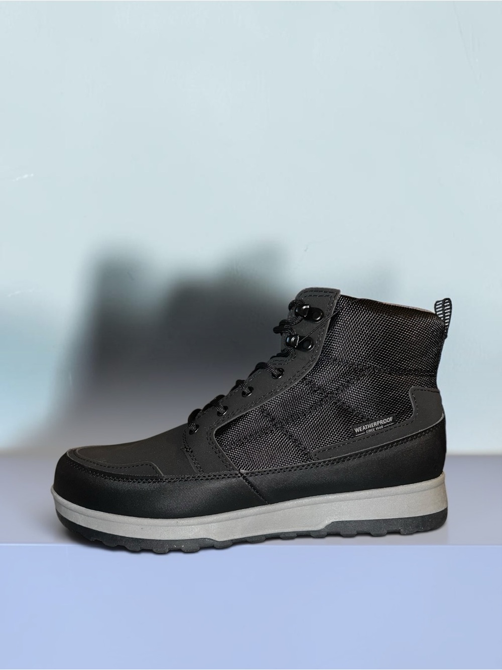 Weatherproof Men's Black High-Top Utility Boots